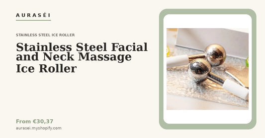 Stainless Steel Ice Roller: Cooling Relief for Face and Neck