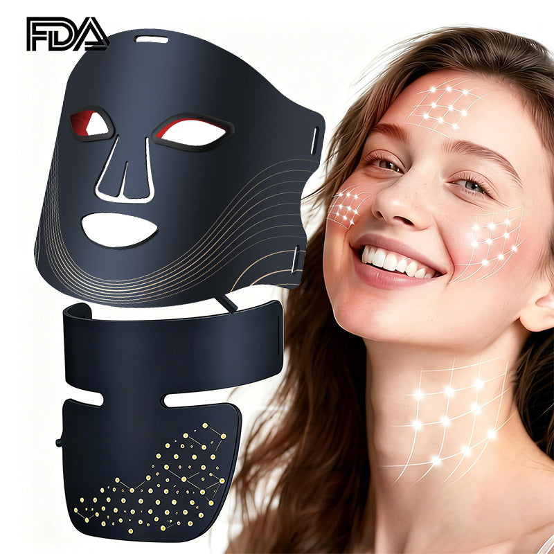 LED Red Light Therapy Face and Neck Mask